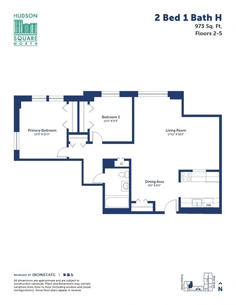 the floor plan of 2 bed 1 bath h home